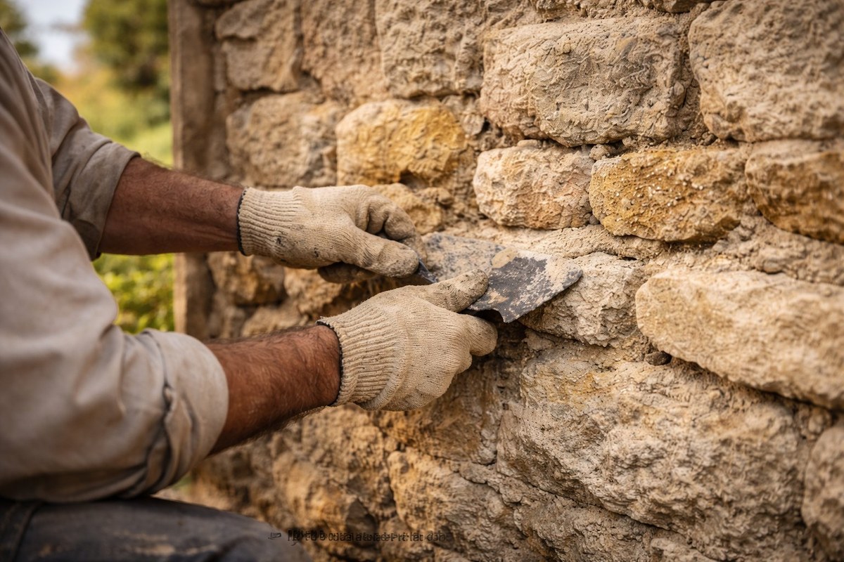 Chantier de maçonnerie en Vendée par La P'tite Réno